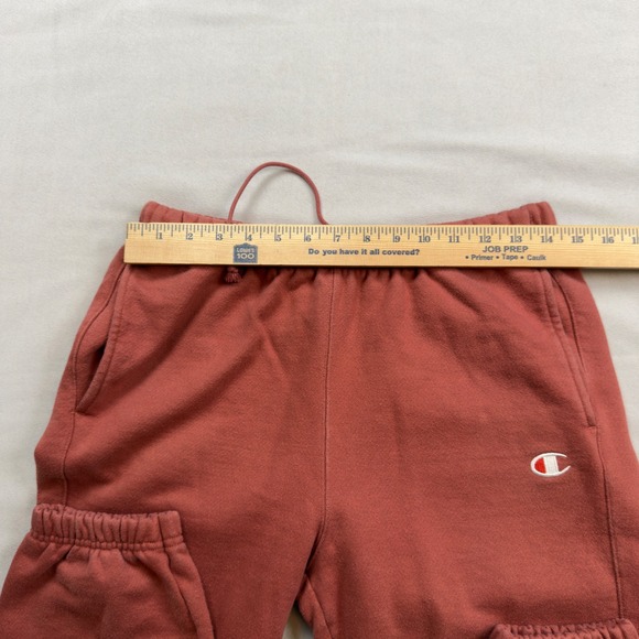 Champion Reverse Weave Joggers Rust Terracotta Fleece Sweatpants GF884 Womens M - Picture 3 of 8